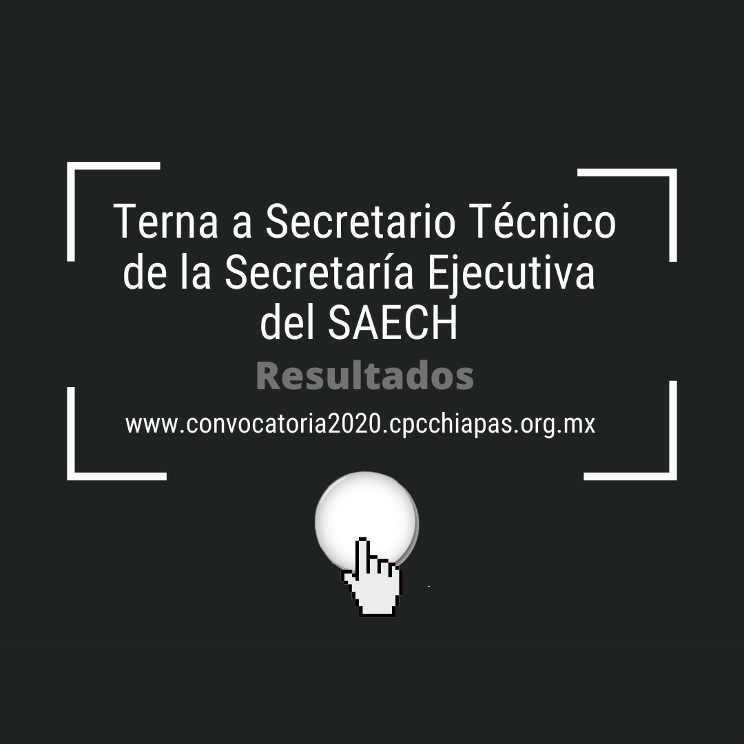 Terna a Secretario Técnico de la Secretaría Ejecutiva del Sistema Anticorrupción del Estado de Chiapas